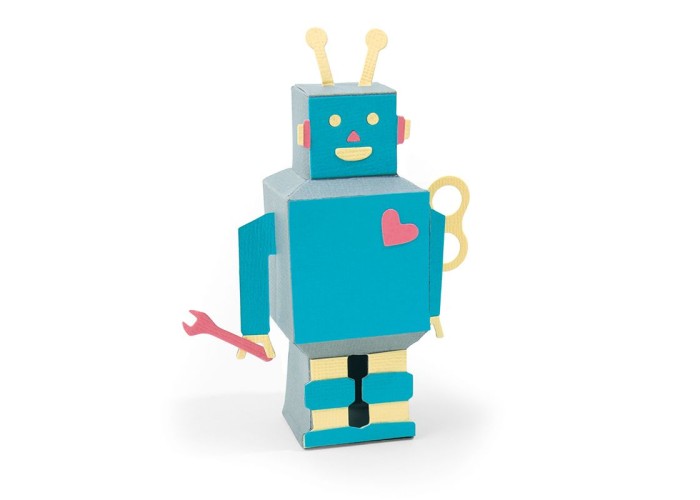 Sizzix Thinlits Die Set 8PK - 3-D Robot