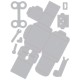 Sizzix Thinlits Die Set 8PK - 3-D Robot Sizzix Thinlits Die Set 8PK - 3-D Robot