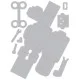 Sizzix Thinlits Die Set 8PK - 3-D Robot