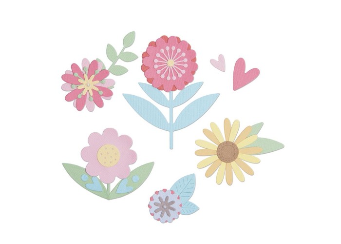 Sizzix Thinlits Die Set 15PK - Flower Set Sizzix Thinlits Die Set 15PK - Flower Set