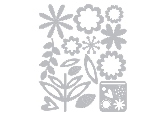Sizzix Thinlits Die Set 15PK - Flower Set Sizzix Thinlits Die Set 15PK - Flower Set