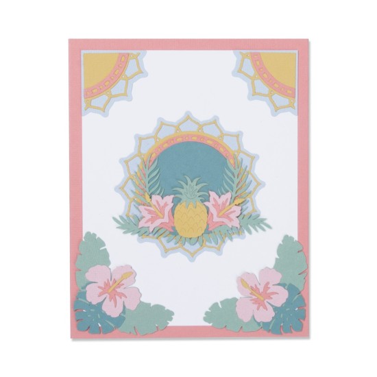 Sizzix Thinlits Die Set Tropical Elements 15τεμ Sizzix Thinlits Die Set Tropical Elements 15τεμ