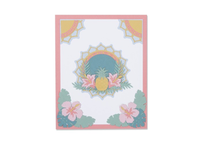 Sizzix Thinlits Die Set Tropical Elements 15τεμ Sizzix Thinlits Die Set Tropical Elements 15τεμ