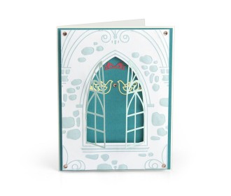 Sizzix Impresslits Embossing Folder - Wedding Window Sizzix Impresslits Embossing Folder - Wedding Window