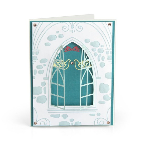 Sizzix Impresslits Embossing Folder - Wedding Window Sizzix Impresslits Embossing Folder - Wedding Window