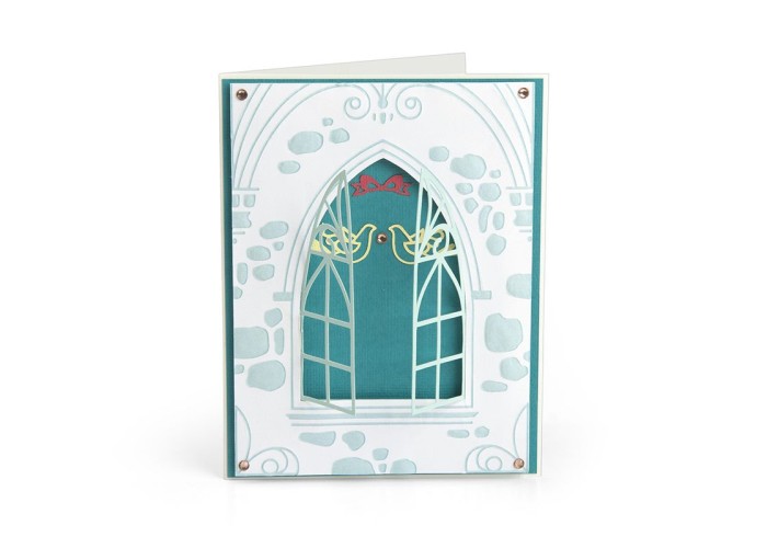Sizzix Impresslits Embossing Folder - Wedding Window Sizzix Impresslits Embossing Folder - Wedding Window