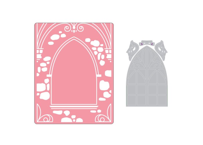 Sizzix Impresslits Embossing Folder - Wedding Window Sizzix Impresslits Embossing Folder - Wedding Window