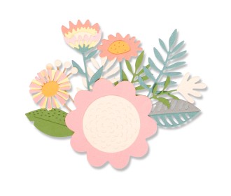 Sizzix Thinlits Die Set 15PK Floral Tropics by Sophie Guilar Sizzix Thinlits Die Set 15PK Floral Tropics by Sophie Guilar