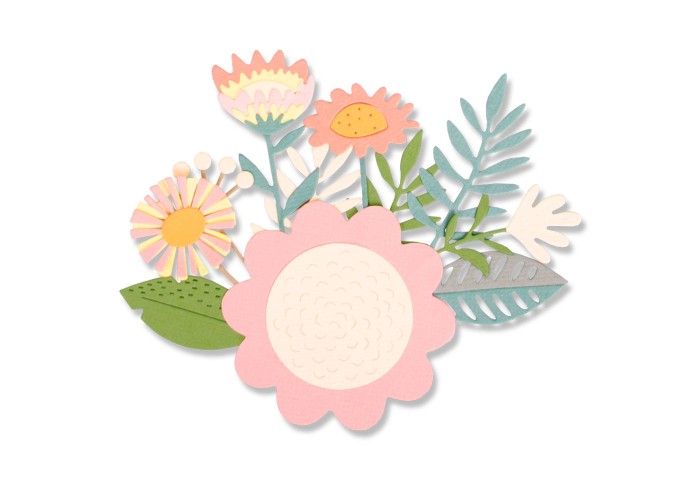 Sizzix Thinlits Die Set 15PK Floral Tropics by Sophie Guilar