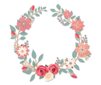 Sizzix Thinlits Die Set 6PK Wedding Wreath by Olivia Rose Sizzix Thinlits Die Set 6PK Wedding Wreath by Olivia Rose