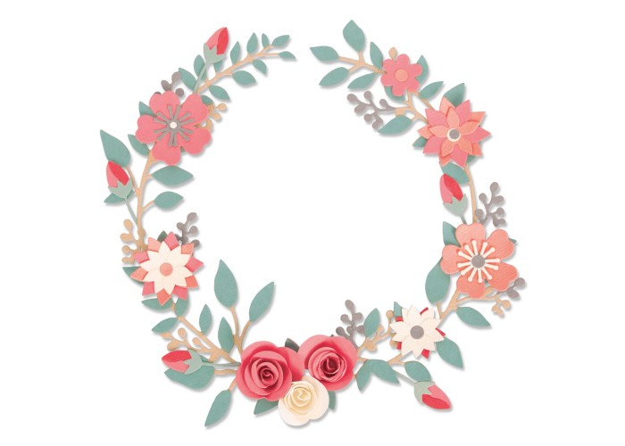 Sizzix Thinlits Die Set 6PK Wedding Wreath by Olivia Rose Sizzix Thinlits Die Set 6PK Wedding Wreath by Olivia Rose