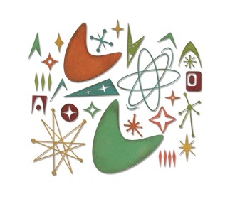 Sizzix Thinlits Die Set  Atomic Elements by Tim Holtz 25τεμ  Sizzix Thinlits Die Set  Atomic Elements by Tim Holtz 25τεμ