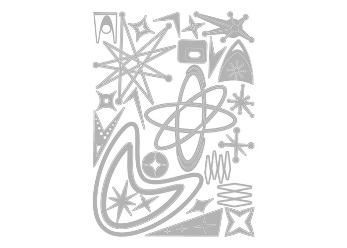 Sizzix Thinlits Die Set Atomic Elements by Tim Holtz 25τεμ Sizzix Thinlits Die Set Atomic Elements by Tim Holtz 25τεμ
