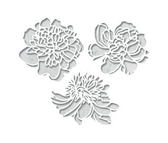 Sizzix Thinlits Die Set Cutout Blossoms by Tim Holtz 3τεμ  Sizzix Thinlits Die Set Cutout Blossoms by Tim Holtz 3τεμ