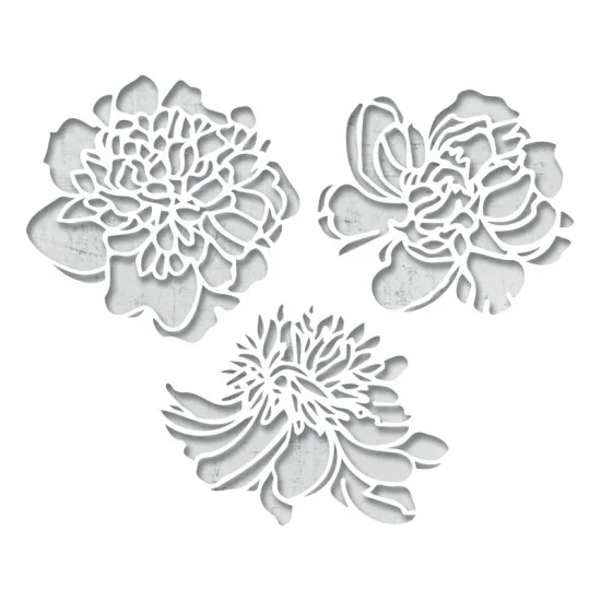  Sizzix Thinlits Die Set Cutout Blossoms by Tim Holtz 3τεμ