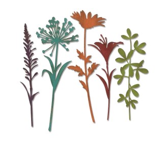 Sizzix Thinlits - Wildflower Stems #2 5τεμ Sizzix Thinlits - Wildflower Stems #2 5τεμ
