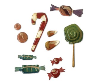 Sizzix Thinlits Die Set 11PK Sweet Treats by Tim Holtz Sizzix Thinlits Die Set 11PK Sweet Treats by Tim Holtz