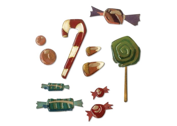 Sizzix Thinlits Die Set 11PK Sweet Treats by Tim Holtz Sizzix Thinlits Die Set 11PK Sweet Treats by Tim Holtz