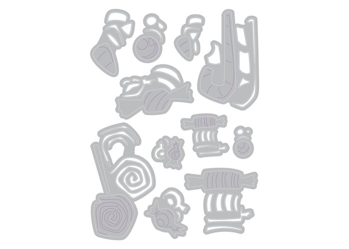 Sizzix Thinlits Die Set 11PK Sweet Treats by Tim Holtz Sizzix Thinlits Die Set 11PK Sweet Treats by Tim Holtz
