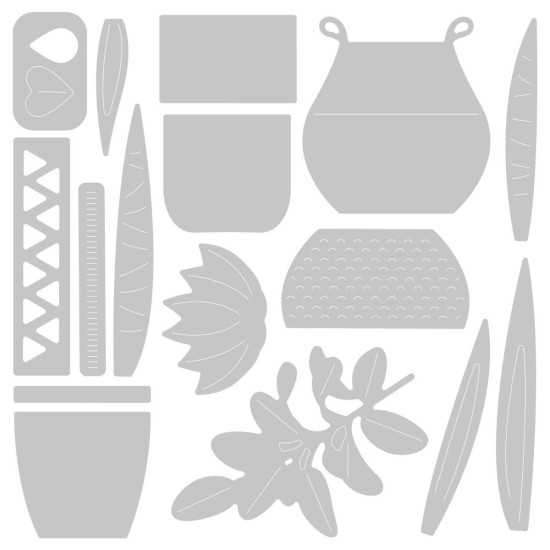 Sizzix Thinlits Die Set 16 Pack Dimensional Botanicals by Jennifer Ogborn Sizzix Thinlits Die Set 16 Pack Dimensional Botanicals by Jennifer Ogborn
