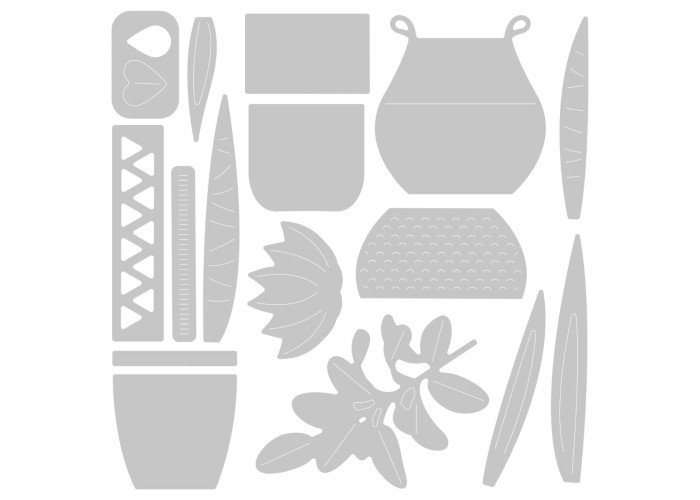 Sizzix Thinlits Die Set 16 Pack Dimensional Botanicals by Jennifer Ogborn Sizzix Thinlits Die Set 16 Pack Dimensional Botanicals by Jennifer Ogborn
