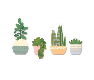 Sizzix Thinlits Die Set 16 Pack Dimensional Botanicals by Jennifer Ogborn Sizzix Thinlits Die Set 16 Pack Dimensional Botanicals by Jennifer Ogborn