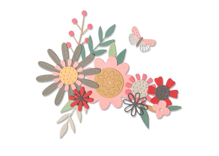 Sizzix Thinlits Die Set 17PK Bold Flora by Sophie Guilar Sizzix Thinlits Die Set 17PK Bold Flora by Sophie Guilar