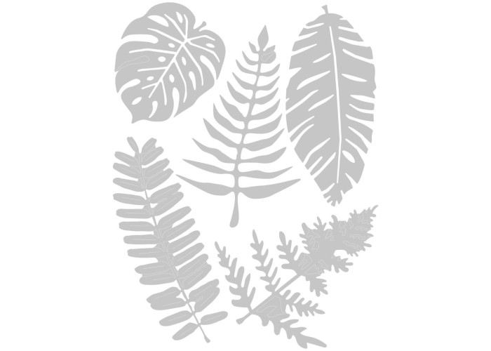Sizzix Thinlits Plus – Large Tropicals 5τεμ Sizzix Thinlits Plus – Large Tropicals 5τεμ