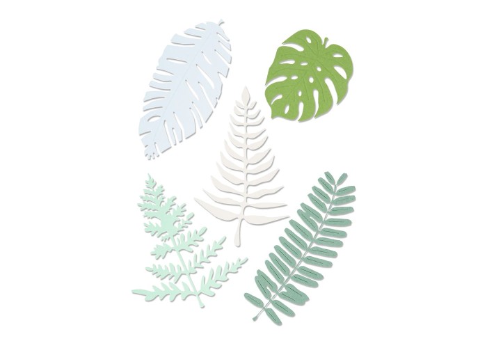 Sizzix Thinlits Plus – Large Tropicals 5τεμ Sizzix Thinlits Plus – Large Tropicals 5τεμ