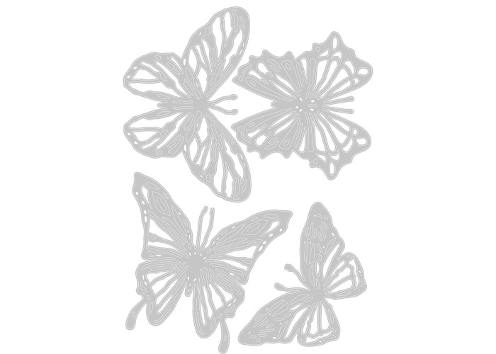 Sizzix Thinlits – Scribbly Butterflies 4τεμ Sizzix Thinlits – Scribbly Butterflies 4τεμ