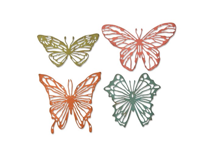 Sizzix Thinlits – Scribbly Butterflies 4τεμ Sizzix Thinlits – Scribbly Butterflies 4τεμ