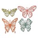 Sizzix Thinlits – Scribbly Butterflies 4τεμ Sizzix Thinlits – Scribbly Butterflies 4τεμ