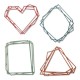 Sizzix Thinlits Die Set 4PK Geo Frames by Tim Holtz Sizzix Thinlits Die Set 4PK Geo Frames by Tim Holtz
