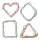 Sizzix Thinlits Die Set 4PK Geo Frames by Tim Holtz