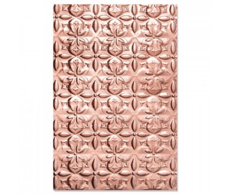 Sizzix  3-D Textured Impressions Embossing Folder Adorned Tile by Jen Long Sizzix  3-D Textured Impressions Embossing Folder Adorned Tile by Jen Long