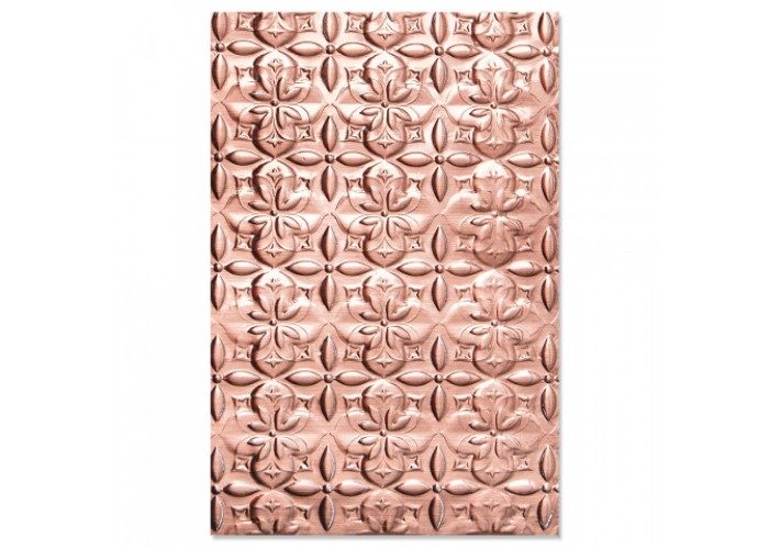 Sizzix 3-D Textured Impressions Embossing Folder Adorned Tile by Jen Long Sizzix 3-D Textured Impressions Embossing Folder Adorned Tile by Jen Long