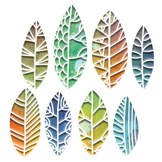 Sizzix Thinlits – Cut Out Leaves 8τεμ Sizzix Thinlits – Cut Out Leaves 8τεμ
