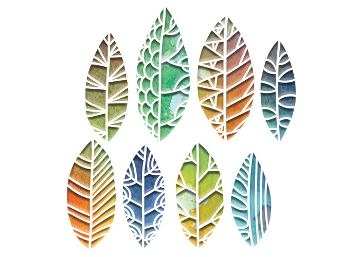 Sizzix Thinlits – Cut Out Leaves 8τεμ Sizzix Thinlits – Cut Out Leaves 8τεμ