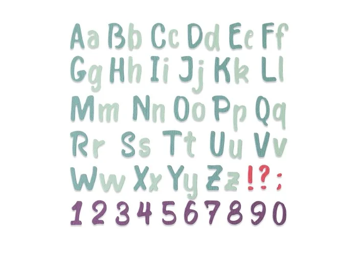 Thinlits Die Bold Brush Alphabet by Sophie Guilar