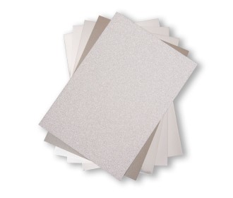Sizzix Surfaces - The Opulent Cardstock Silver, 50 Φύλλα Α4