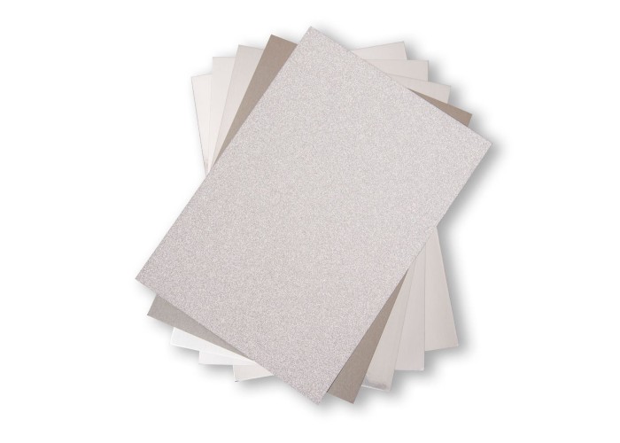 Sizzix Surfaces - The Opulent Cardstock Silver, 50 Φύλλα Α4 Sizzix Surfaces - The Opulent Cardstock Silver, 50 Φύλλα Α4