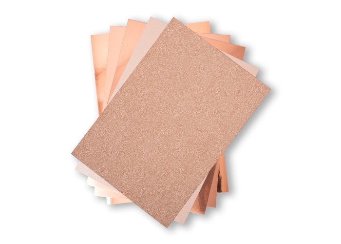 Sizzix Surfaces - The Opulent Cardstock Rose Gold, 50 Φύλλα Α4 250γρ Sizzix Surfaces - The Opulent Cardstock Rose Gold, 50 Φύλλα Α4 250γρ