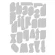 Sizzix Thinlits Die Set 26PK Alphanumeric Shadow Lower by Tim Holtz