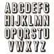 Sizzix Thinlits Die Set 26PK Alphanumeric Shadow Upper by Tim Holtz