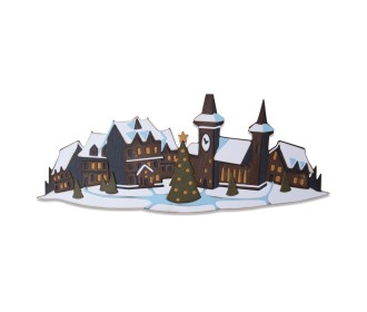 Sizzix Thinlits Die Set 7PK Holiday Village Colorize by Tim Holtz Sizzix Thinlits Die Set 7PK Holiday Village Colorize by Tim Holtz