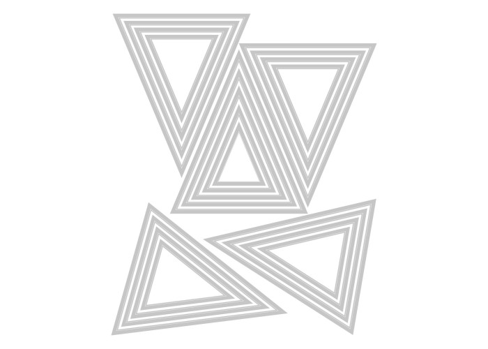 Sizzix Thinlits Die Set 25PK Stacked Tiles Triangles by Tim Holtz Sizzix Thinlits Die Set 25PK Stacked Tiles Triangles by Tim Holtz