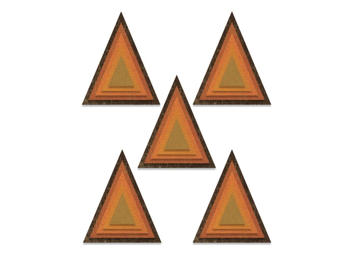 Sizzix Thinlits Die Set 25PK Stacked Tiles Triangles by Tim Holtz Sizzix Thinlits Die Set 25PK Stacked Tiles Triangles by Tim Holtz