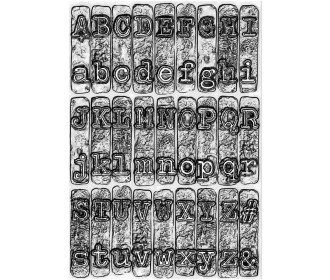 3-D Texture Fades Embossing Folder Typewriter by Tim Holtz 3-D Texture Fades Embossing Folder Typewriter by Tim Holtz