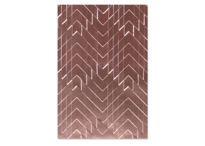 3-D Textured Impressions Embossing Folder Staggered Chevrons by Georgie Evans 3-D Textured Impressions Embossing Folder Staggered Chevrons by Georgie Evans