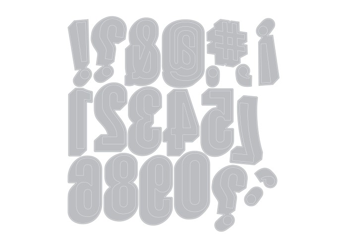 Sizzix Thinlits Die Set 21PK Alphanumeric Shadow Numbers by Tim Holtz Sizzix Thinlits Die Set 21PK Alphanumeric Shadow Numbers by Tim Holtz